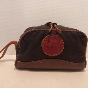 DULUTH Black Canvas and Leather Sportsman's Kit/Pack Zipper Case